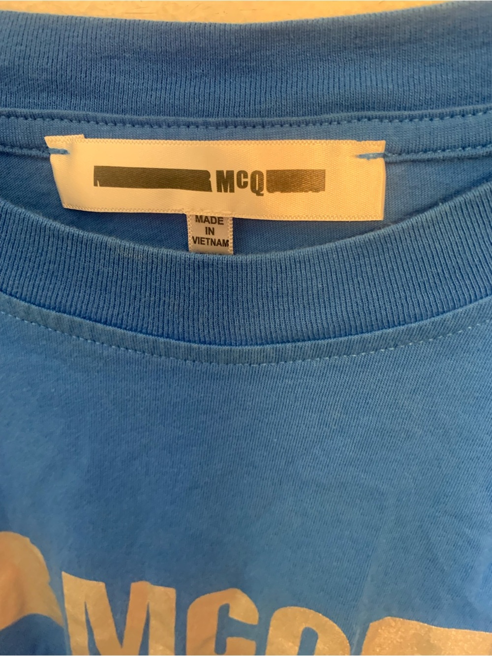MCQ Blue Graphic Tee